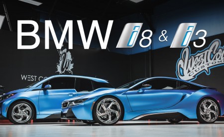 Twin Matte BMW i8 and i3 on Lexani Wheels