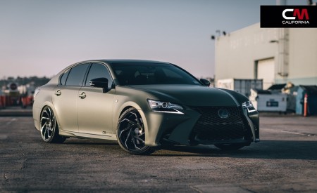 Matte Lexus GS-350 on 20" Cyclone