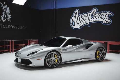 Silver Ferrari 488 on LZ105