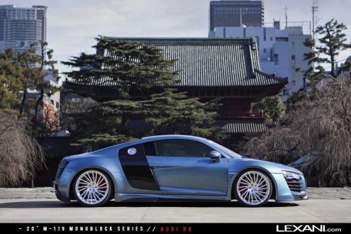 Audi R8 on M-119 Brushed Finish