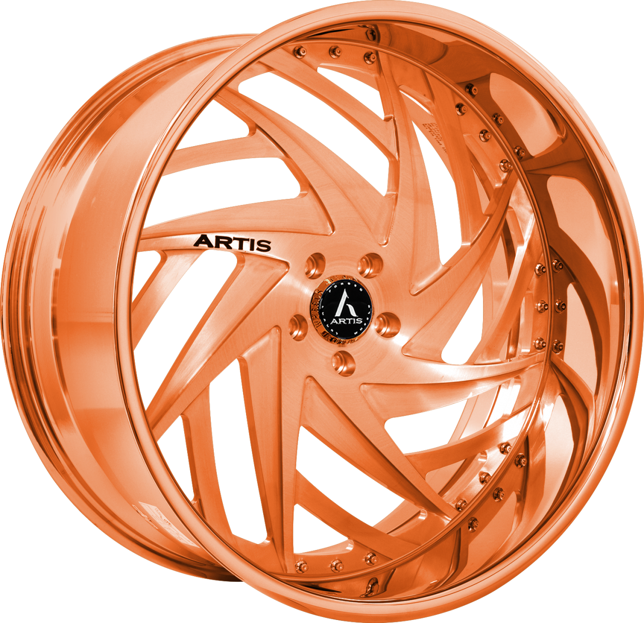 Artis Forged Bronx-M wheel with Rose Gold finish