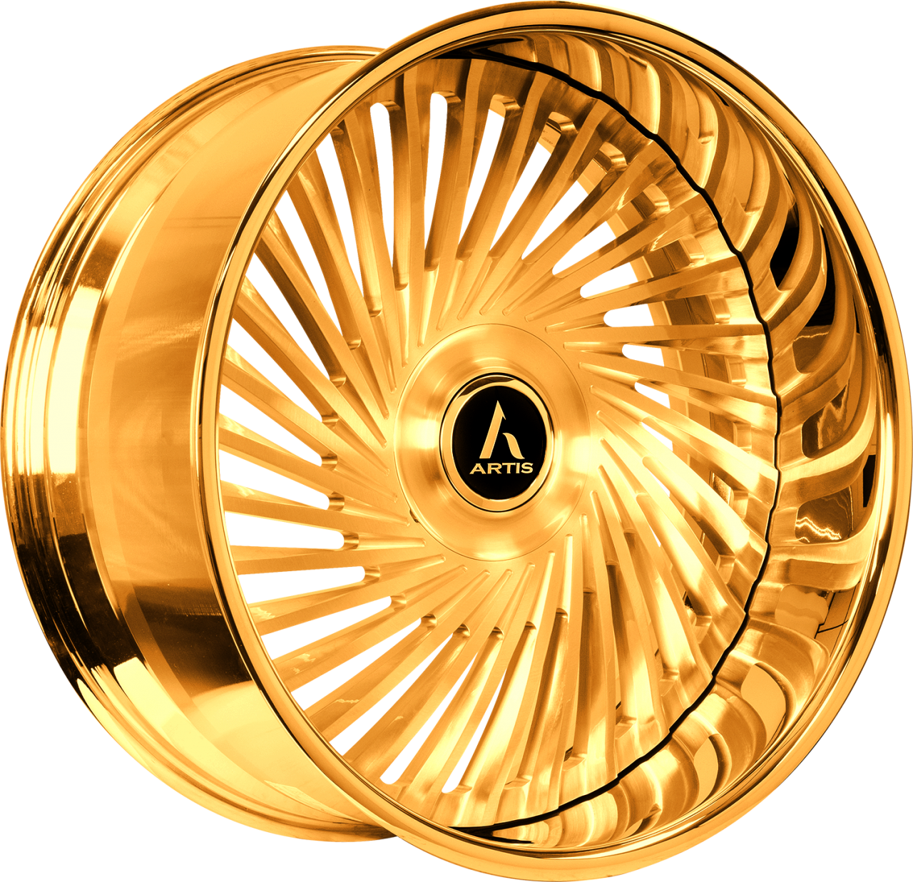 Artis Forged Juicy-XL wheel with Gold finish