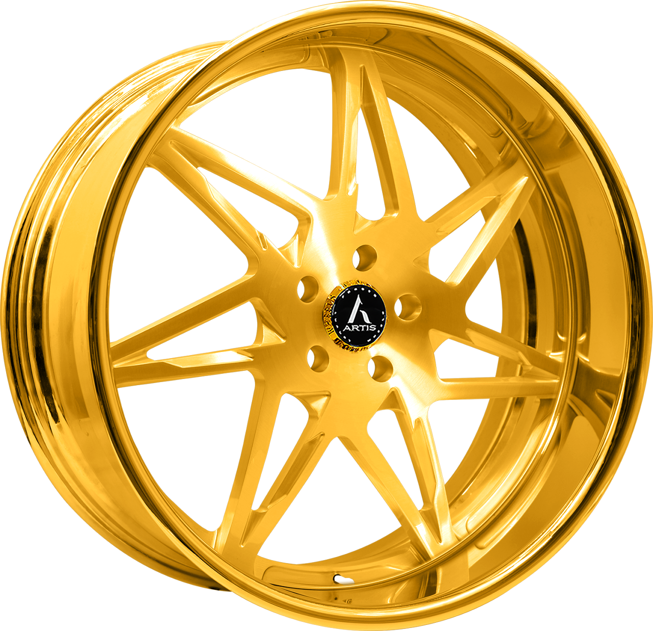Artis Forged Nirvana-M wheel with Gold finish