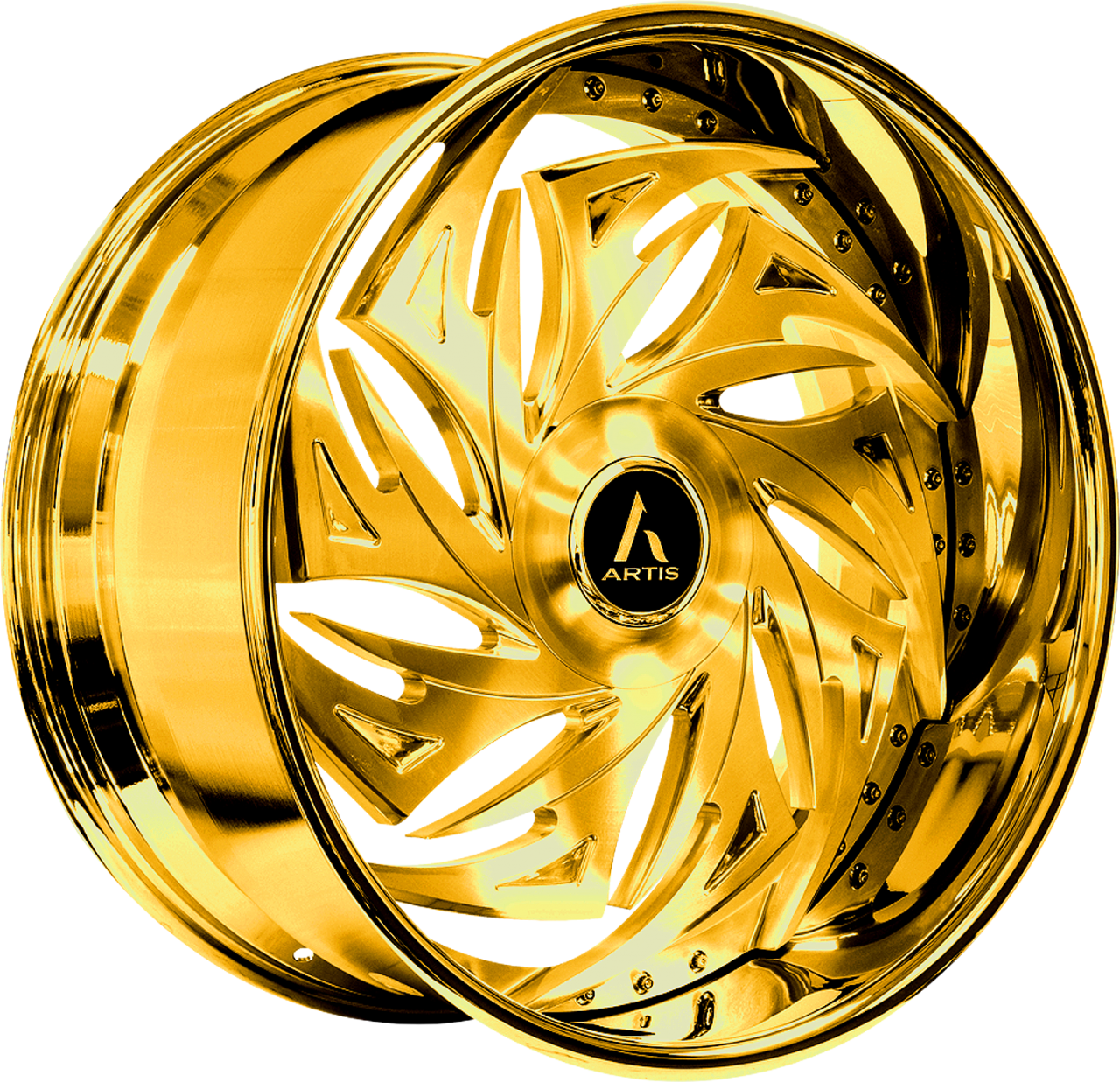 Artis Forged NEW 2024 Macon-XL wheel with Gold finish