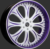 Custom - purple and white finish.