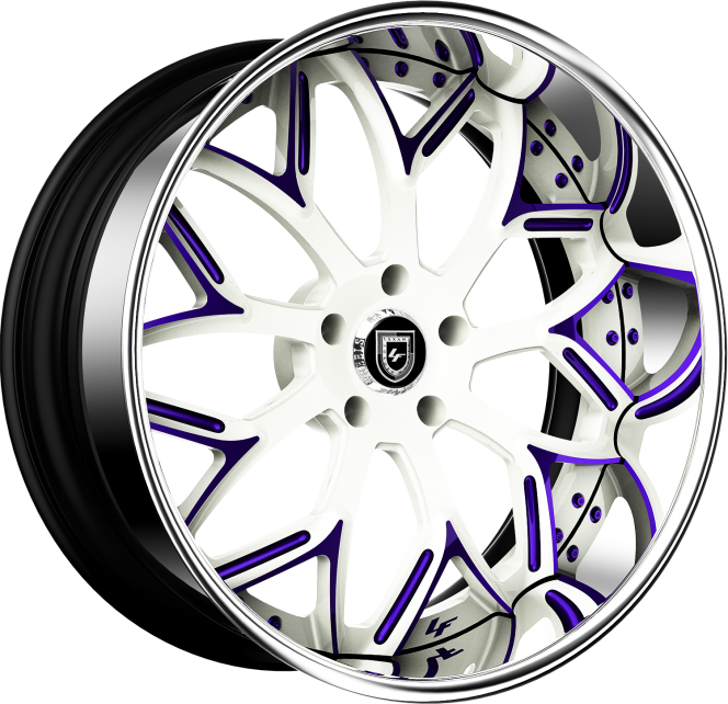 Custom - white and purple finish.