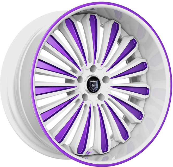 Custom - White and Purple Finish.