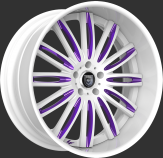 Custom - White and Purple Finish.