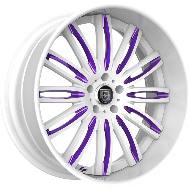 Custom - White and Purple Finish.