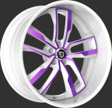 Custom - White with Purple Accents