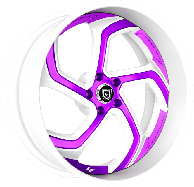 Custom - White with Purple Accents
