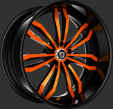 Custom - Orange and Black Finish