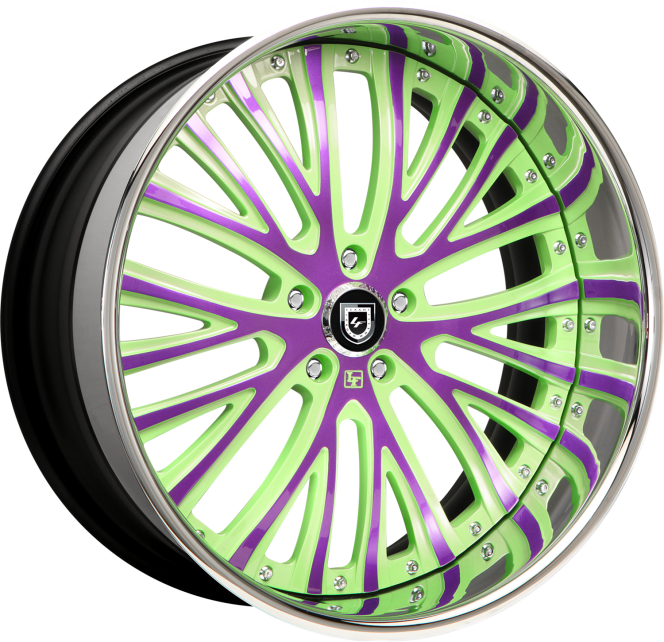 Custom - green and purple finish.