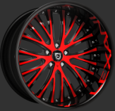 Custom - black and red finish.