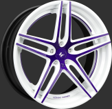 Custom - purple and white finish.