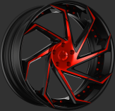 Custom - Black and Red Finish.