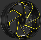 Custom - Black and Yellow Finish.