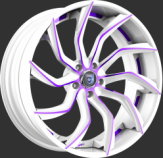 Custom - White and Purple Finish.