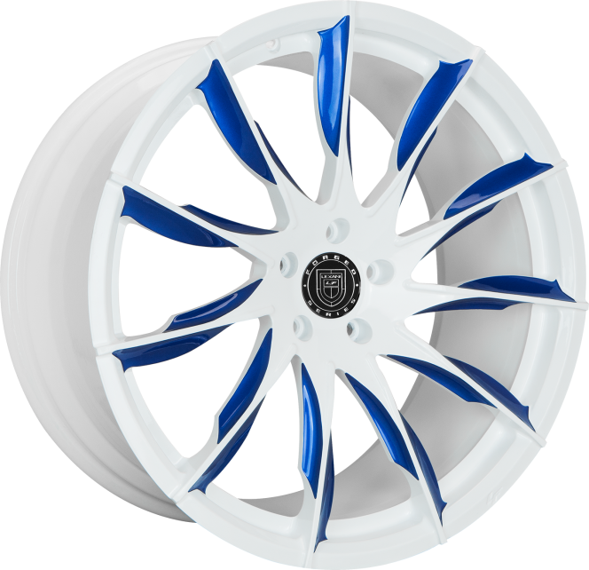 Custom - White with Blue Tips