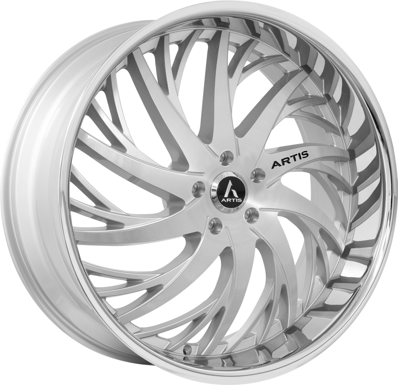 Artis Forged Decatur wheel with Silver Polished Lip finish