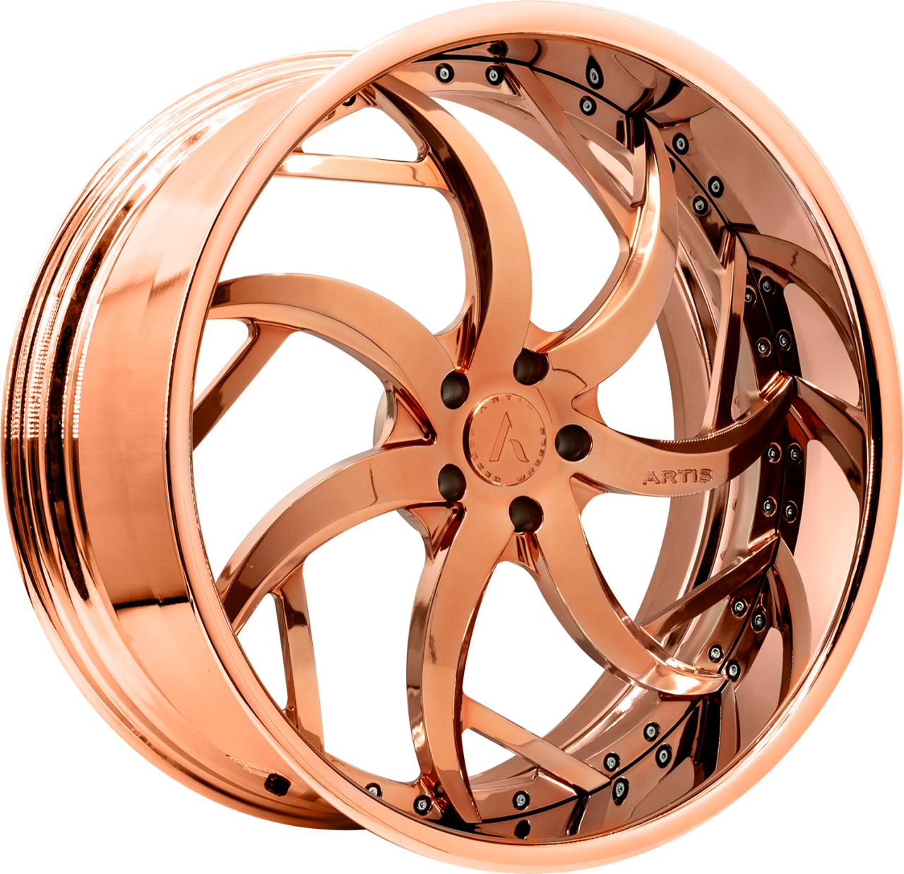 Artis Forged Sin City wheel with Rose Gold finish