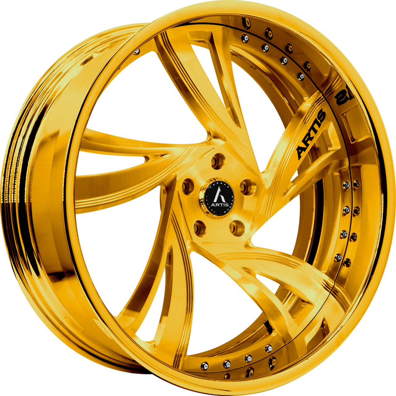 Artis Forged Kingston-M wheel with Gold finish