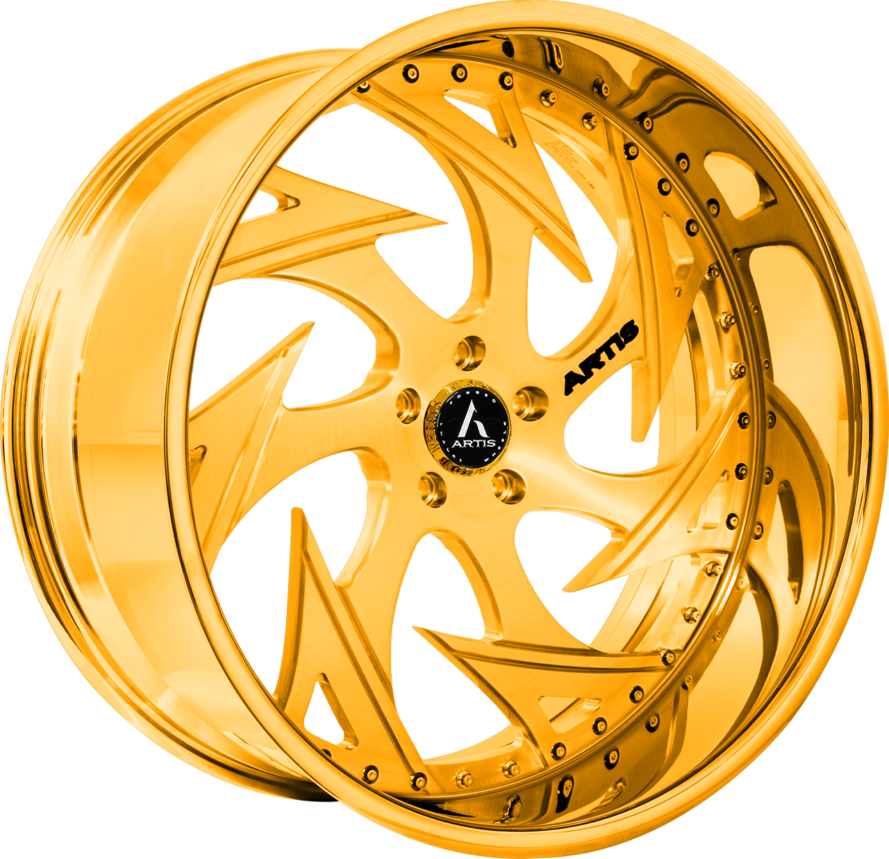 Artis Forged Atomic-M wheel with Gold finish