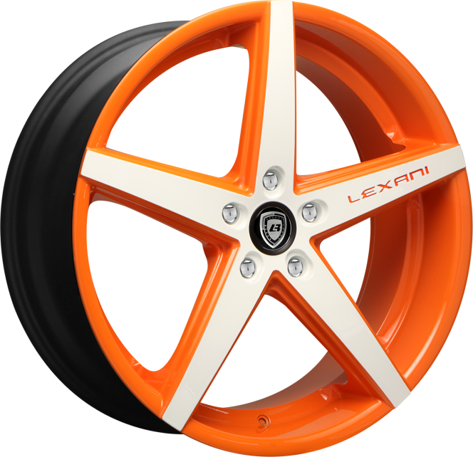 Custom - orange and white finish.