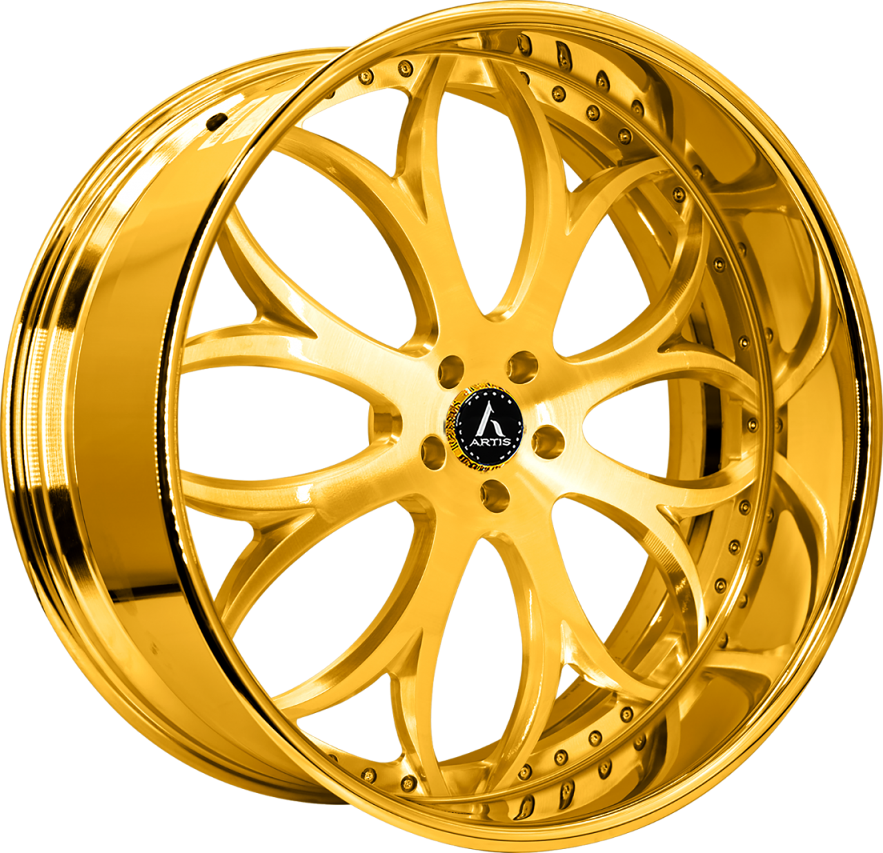 Artis Forged Radon-M wheel with Gold finish