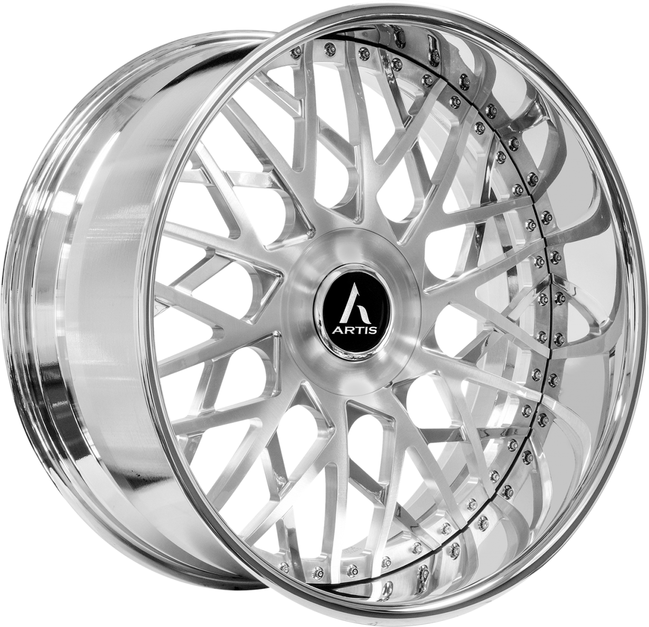 Artis Forged NEW 2024 Troy-XL wheel with Brushed with Polish finish