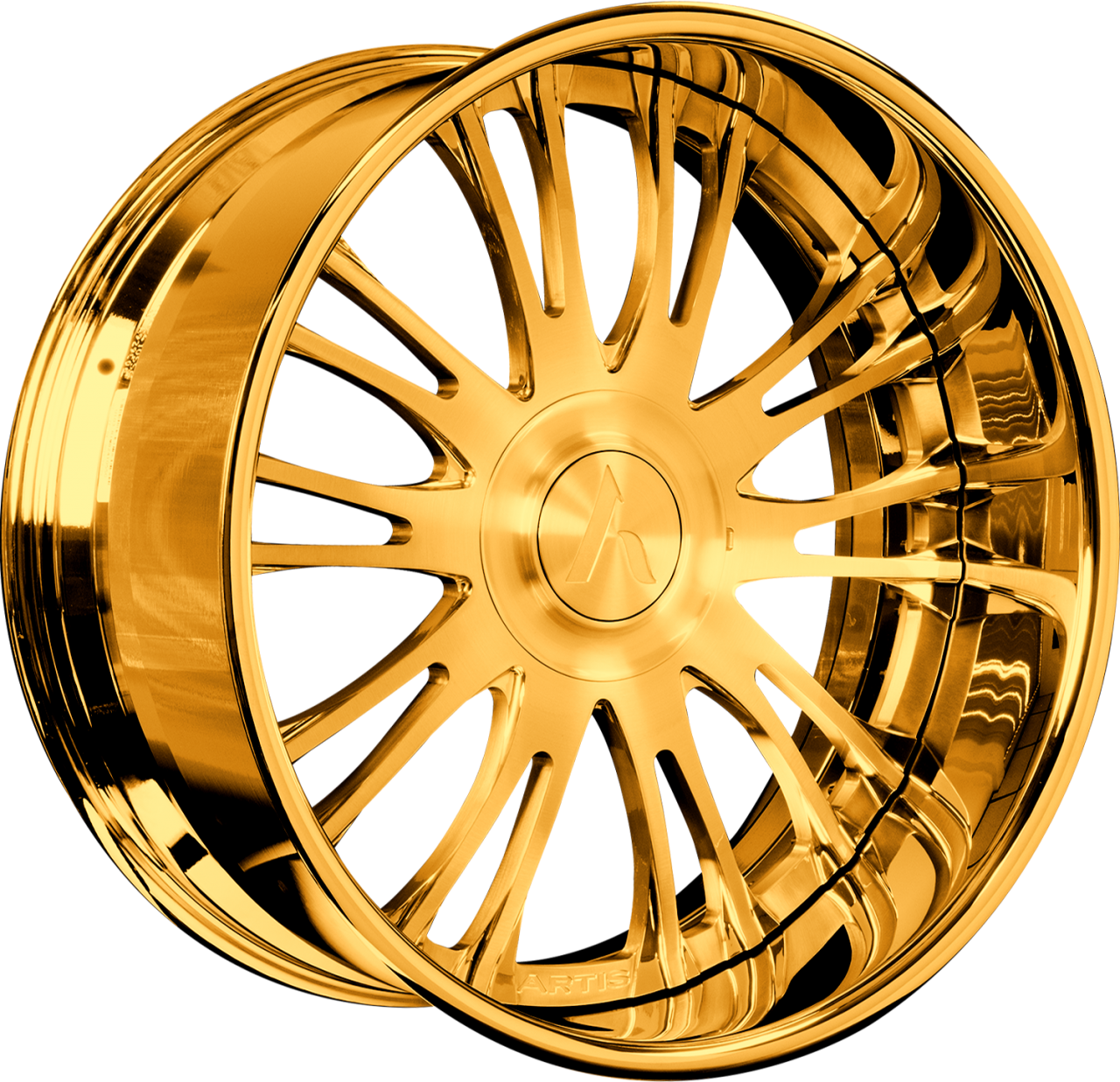 Artis Forged NEW Frost-XL wheel with Gold finish