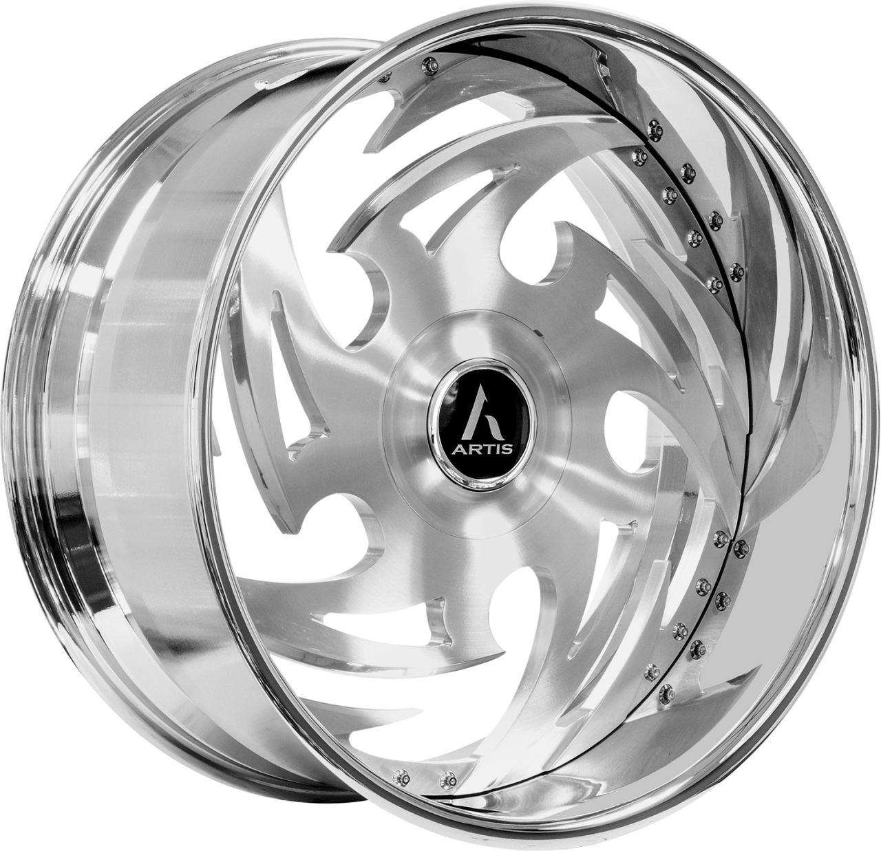 Artis Forged NEW 2024 Shreverport-XL wheel with Brushed with Polish finish