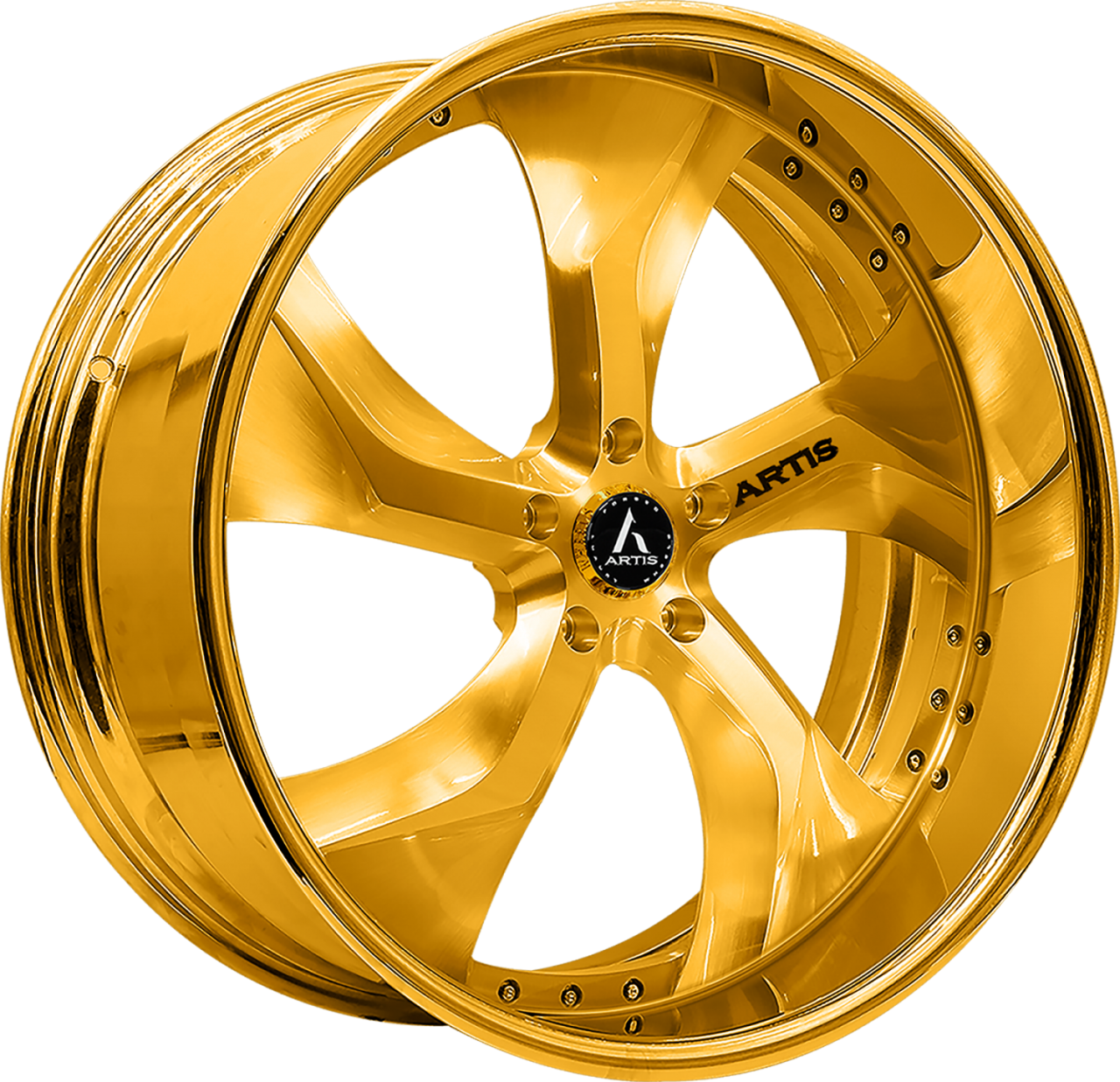 Artis Forged Bully-M wheel with Gold finish
