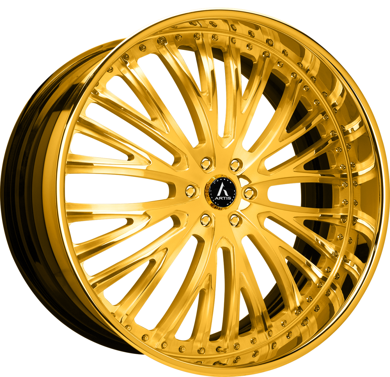 Artis Forged Woodward-M wheel with Gold finish