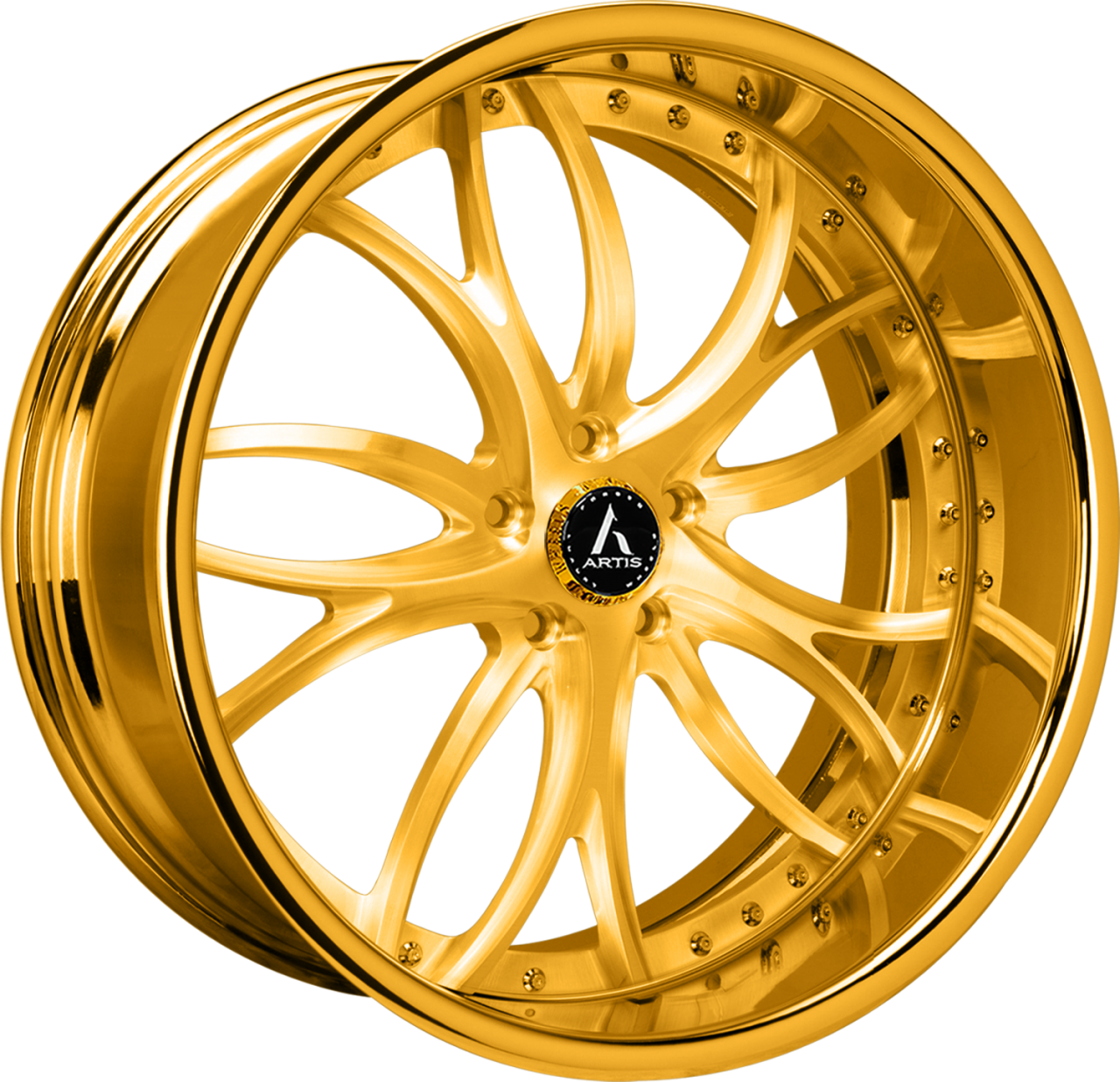 Artis Forged Biscayne-M wheel with Gold finish