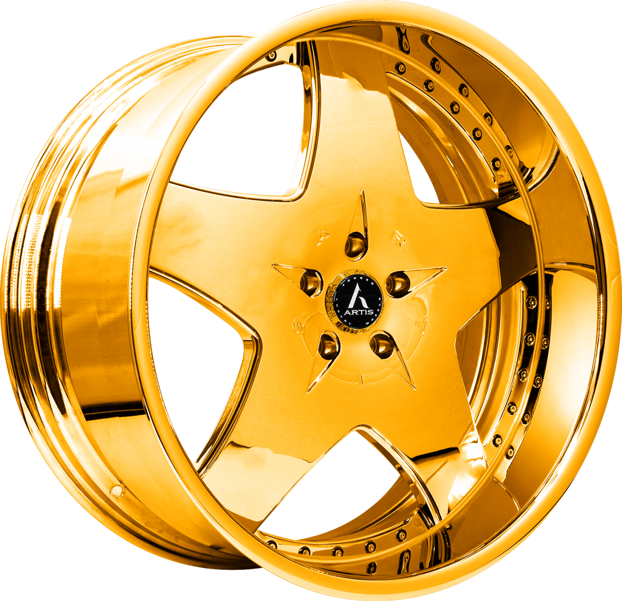 Artis Forged Cashville-M wheel with Gold finish