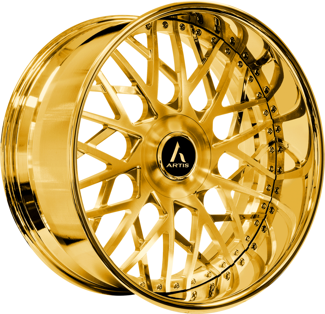 Artis Forged NEW 2024 Troy-XL wheel with Gold finish