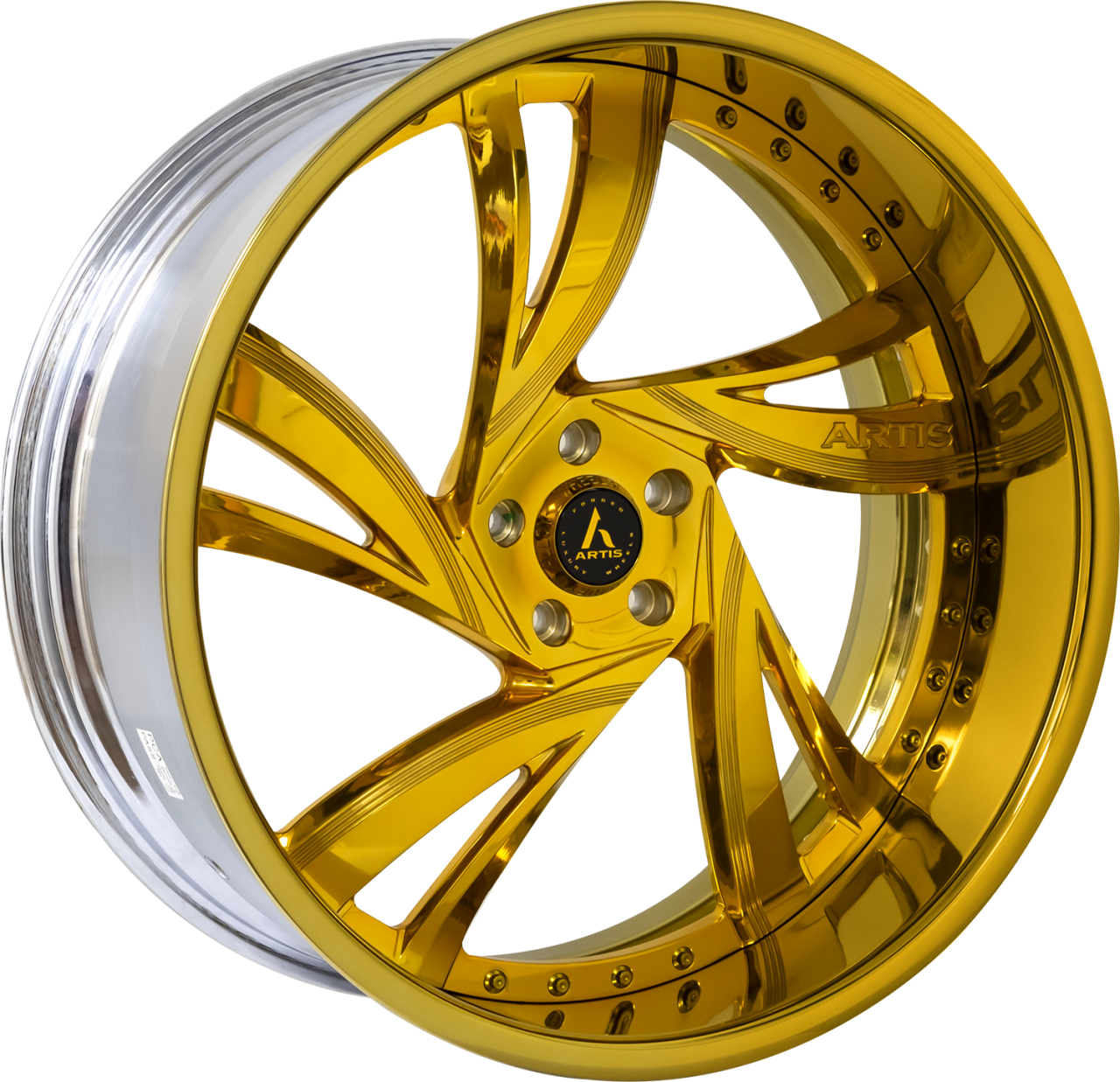 Artis Forged Kingston wheel with Gold finish