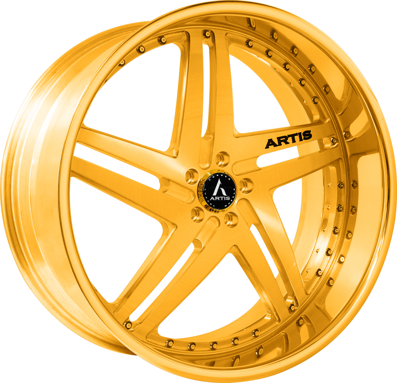 Artis Forged Lucid-M wheel with Gold finish