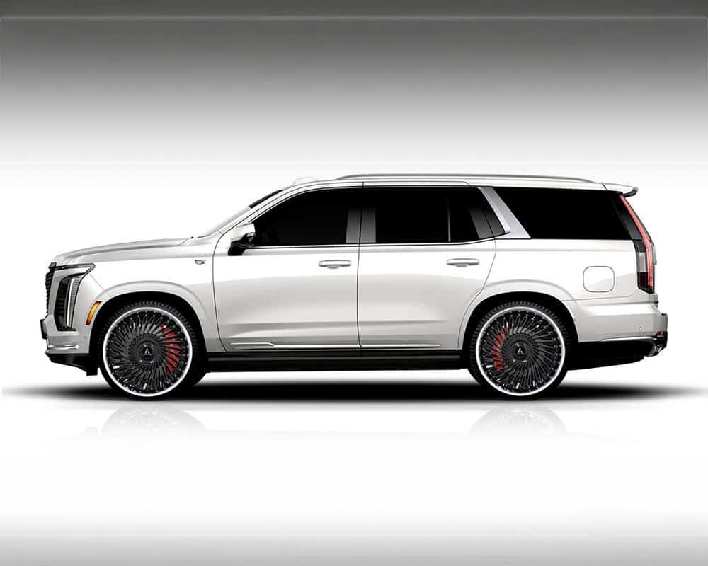 Custom Lexani Juicy-XL wheels on luxury SUV for premium style.