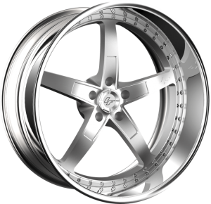 CF-Indy - Custom - Brushed Center with Chrome Lip