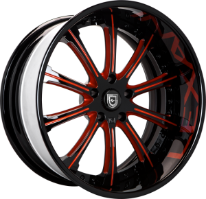 LF-707 - Custom - Black and Red Finish