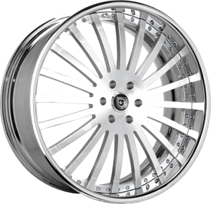 Brushed Face with Chrome Lip