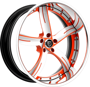 LF-735 - Custom - White and Orange finish