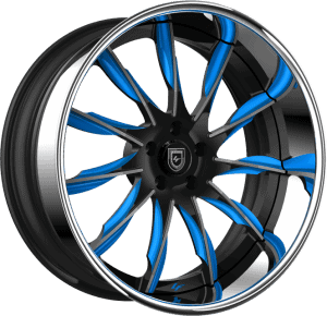 LF-747 - Custom - Blue, Black, and Grey finish