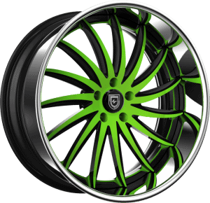 LF-748 - custom - black and green finish