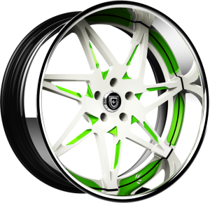 LF-749 - Custom - White and Green finish