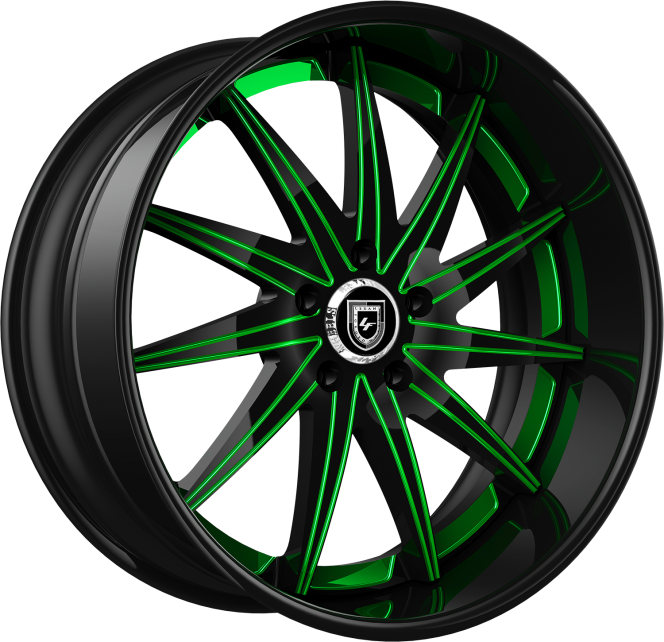 LF-751 – Custom – Black and Green Finish