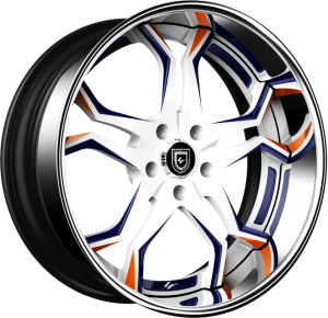 LF-752 - Custom - White, Blue, and Orange Finish