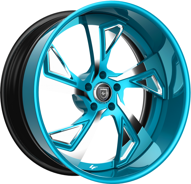 LF-756 – Custom – Blue and Chrome Finish